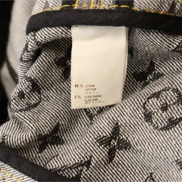 Authentic Louis Vuitton denim patch work pants